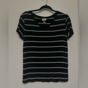 Short sleeve striped top